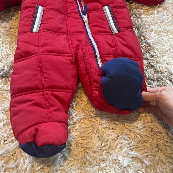 NWOT Ben Sherman Snowsuit Polar Fleece Lined w/ Sherpa Fur Hood 6-9 months - Picture 3 of 7